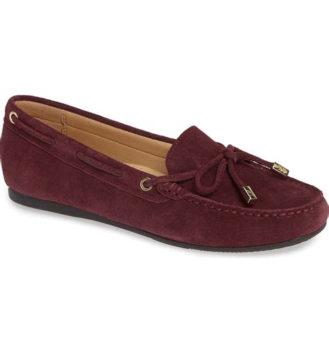 michael kors sutton moccasin oxblood|Sutton Logo Moccasin .